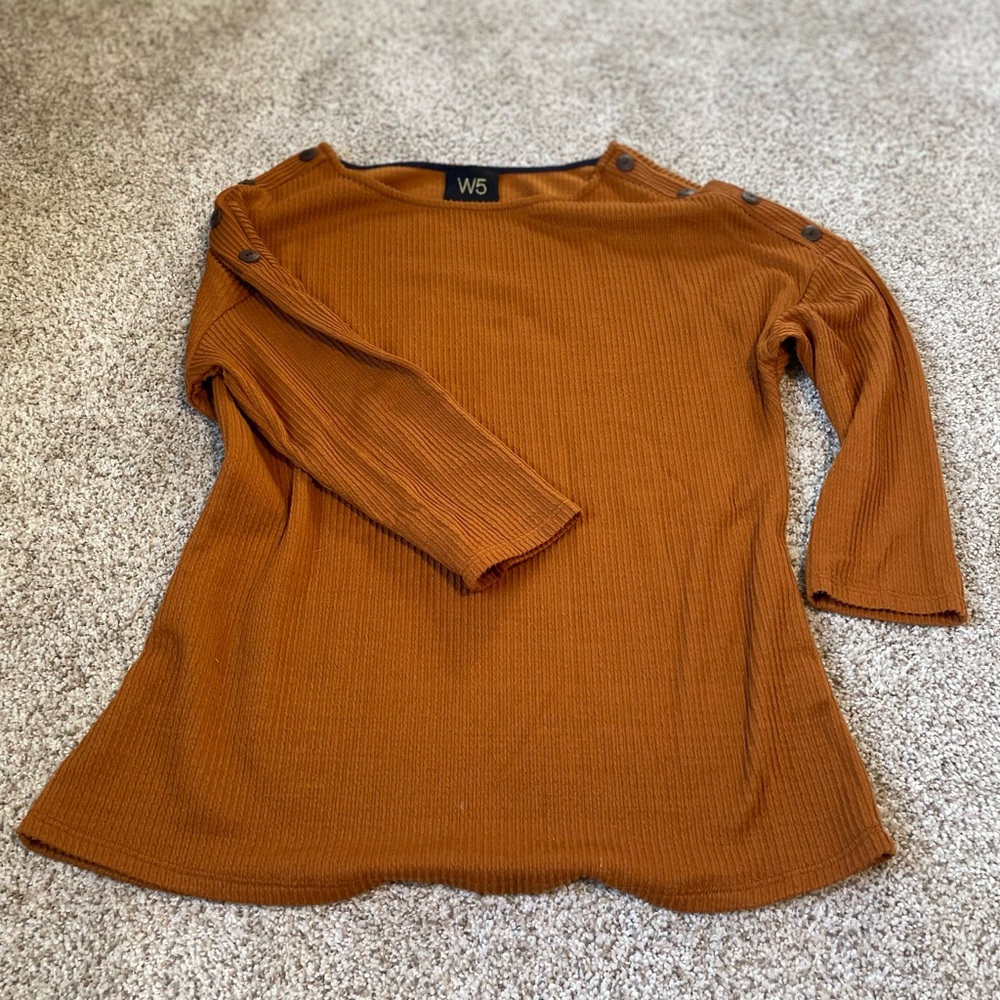 Mustard 3/4 Sleeve Top
